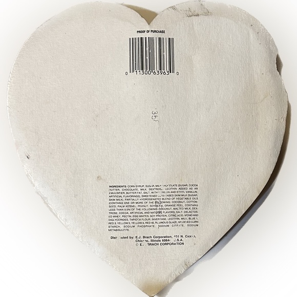 VTG 1980s DISTRESSED BRACHS VALENTINE HEART CHOCOLATE BOX LOVE SPECIAL GIFT - Picture 3 of 6